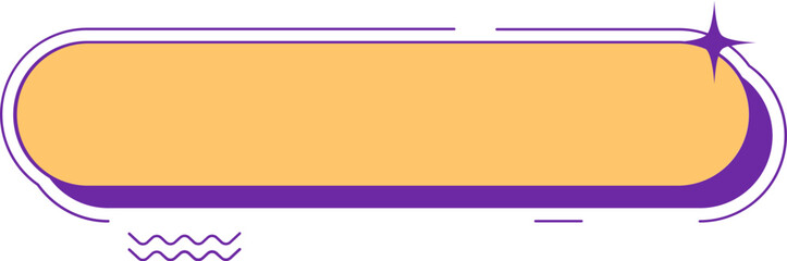 Yellow and Purple Sticker Label