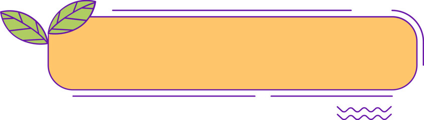 Obraz premium Yellow and Purple Sticker Label