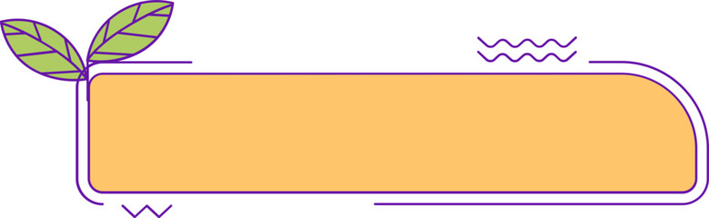 Obraz premium Yellow and Purple Sticker Label