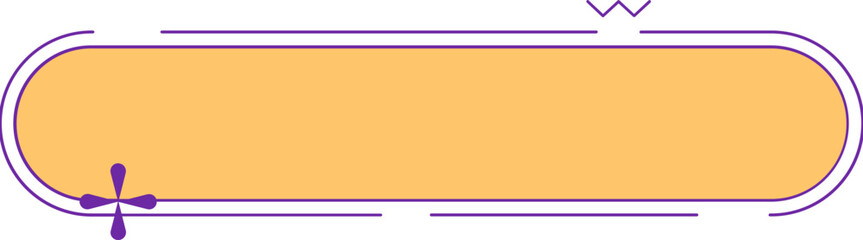 Yellow and Purple Sticker Label