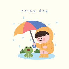 어린이와 개구리