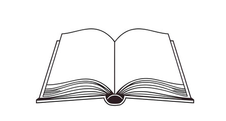 open book icon, book pages vector, reading book illustration, open textbook icon, education book graphic, book outline vector, open pages clipart, study book icon, knowledge symbol vector, open book s