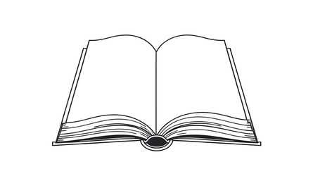 open book icon, book pages vector, reading book illustration, open textbook icon, education book graphic, book outline vector, open pages clipart, study book icon, knowledge symbol vector, open book s