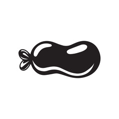 Jelly Bean Silhouette Vector icon illustration sign symbol