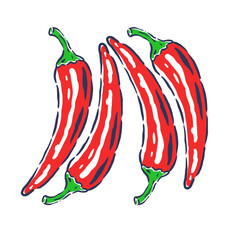Just chillin. Always fresh spicy graphic print design. Eat veggies. Hot chili design for t shirt print, poster, sticker, background and other uses. Red spicy chili artwork. Uk