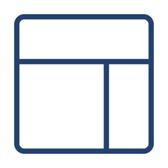 Columns icon flat illustration outline logo