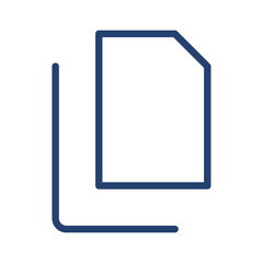 Copy document icon flat illustration outline logo