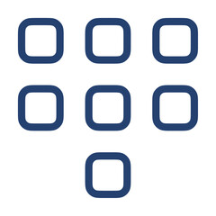 Dialpad icon flat illustration outline logo