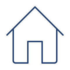 Home icon flat illustration outline logo
