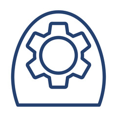 Lightmeter icon flat illustration outline logo