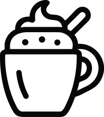 christmas hot cocoa icon