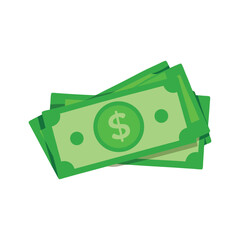 Dollar banknotes isolate 