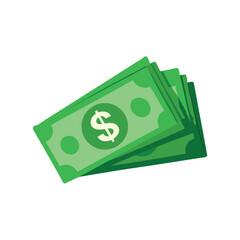 Dollar banknotes isolate 