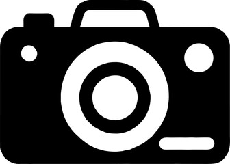 Digital photographic camera lens vector icon illustration symbol for web design
