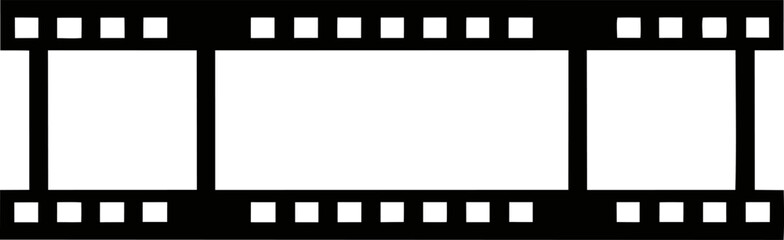 Filmstrip Frame Linear Icon Vector Illustration