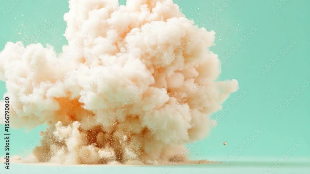 Aufkleber ethereal cloud burst: a mesmerizing display of delicate colors and textures unfolds as a soft cloud 