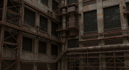 Urban alleyway buildings