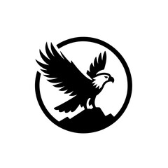 Obraz premium eagle silhouette , eagle vector