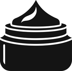 Skin Moisturizer Jar Icon Vector Illustration