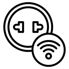 Smart Outlet  Icon Element For Design