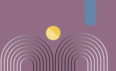 Abstract background with geometric shapes and lines. Vector illustration. Eps 10.