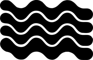 Seamless vector pattern of wavy blue lines with a mustache design, perfect for a summer backdrop or ocean-themed wallpaper