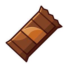 chocolate bar on white