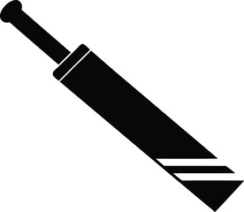 Cricket Bat Silhouette Vector Art, Cricket Bat Silhouette