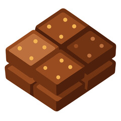 chocolate bar isolated on white
