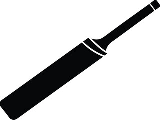 Cricket Bat Silhouette Vector Art, Cricket Bat Silhouette