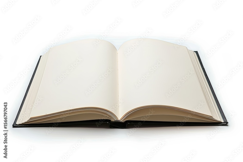 Aufkleber high resolution of realistic opened notebook isolated on background