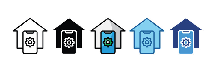 Home Automation  Icon Element For Design