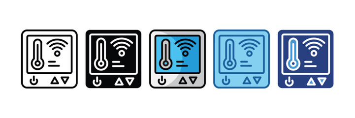 Smart Thermostat  Icon Element For Design