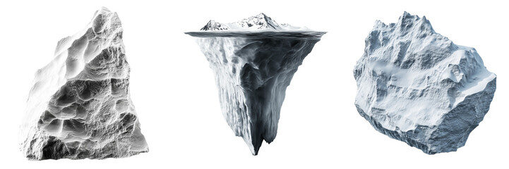 Set of Highly detailed Yemen map showing color-coded height relief and national flag integration on transparent png background. Ai generated