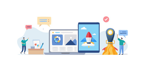 vector illustration of a mobile phone