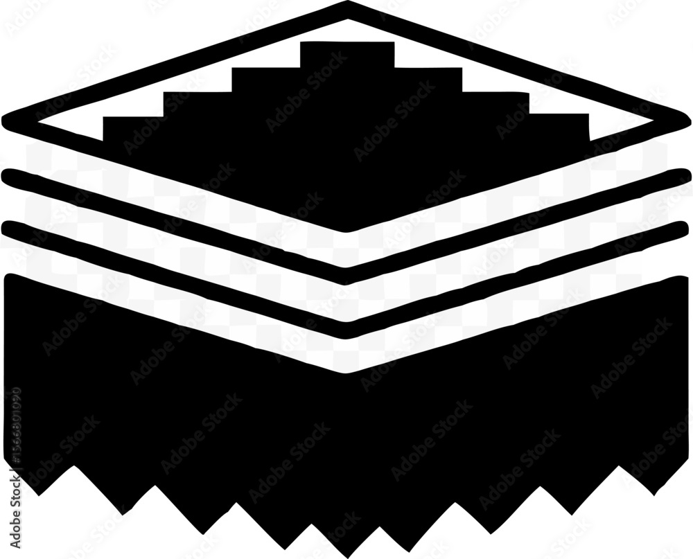 Poster black and white vector illustration of a hand cursor pointing black and white vector illustration of