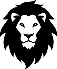 Predator animal wild lion head vector illustration for tattoo or mascot design