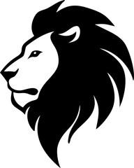 Vector silhouette illustration of a wild horse head