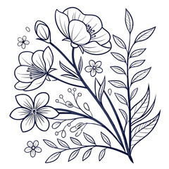 Floral arrangement isolated on white background