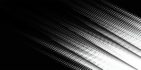 Abstract speed lines style blue color halftone banner design template.Dots halftone white blue color pattern gradient grunge texture background. Dots pop art comics sport style white and black