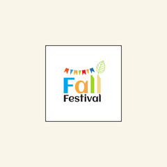 Autumn sale round banner. fall ad circle shape with liquid form at the center and text offer a sign—red, orange abstract leaves in simple flat paper cut style.
