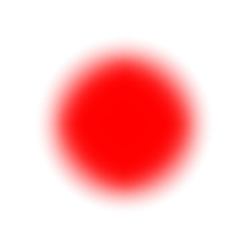 A red blurry circle on a transparent background, perfect for overlay, shadow, and highlighting
