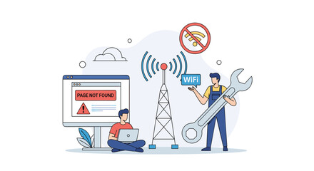 Troubleshooting wireless network connectivity issues resolving signal problems and restoring communication services effectively