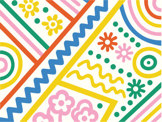 Fototapeta premium set-of-seamless-ditsy-patterns-with-various-wild-m (5).eps