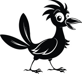 Tropical Funny Bird Vector