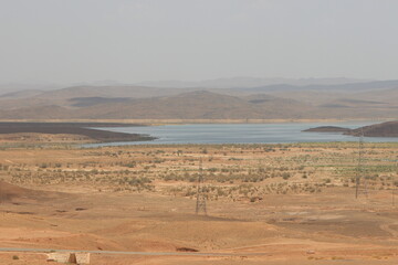 A view of ouarzazate lake known as Barrage El Mansour Eddahbi