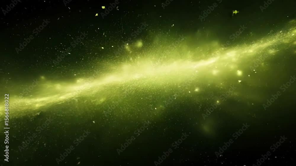 Aufkleber abstract glitter particle wave in dark space for background use