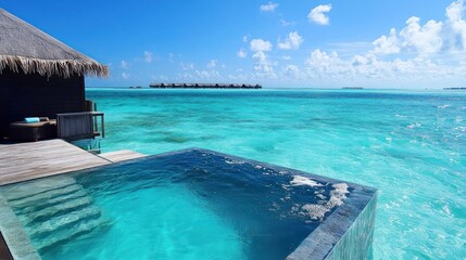 Overwater bungalow with private pool