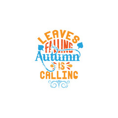Autumn sale round banner. fall ad circle shape with liquid form at the center and text offer a sign—red, orange abstract leaves in simple flat paper cut style.
