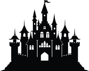 Obraz premium Victorian Castle Procreate Vector